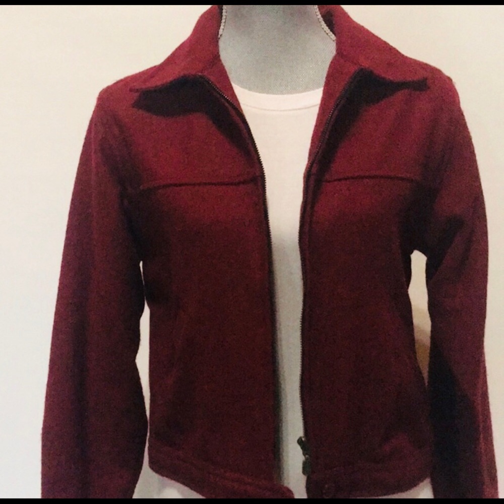 VTG Andrew Sport maroon wool jacket